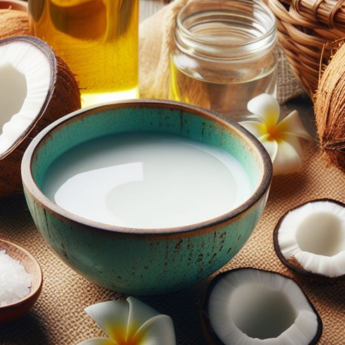 Coconut oil is a natural moisturizer that can be beneficial for hair health