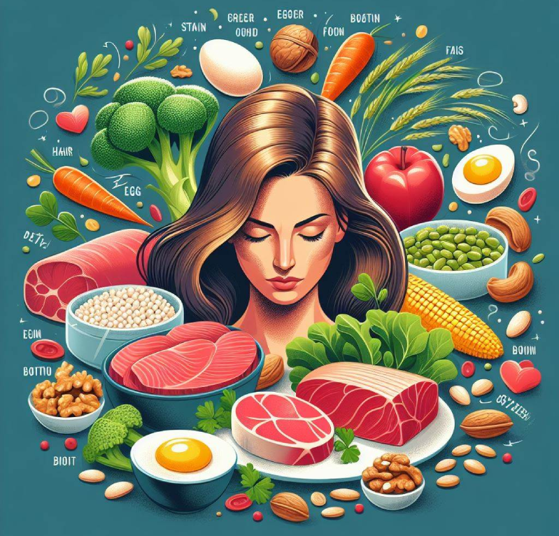 Eating a balanced diet with plenty of nutrients that support hair health is essential to boost healthy hair growth. Here are some specific foods that are particularly beneficial for hair growth: