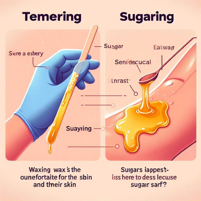 What is the difference between waxing and sugaring?